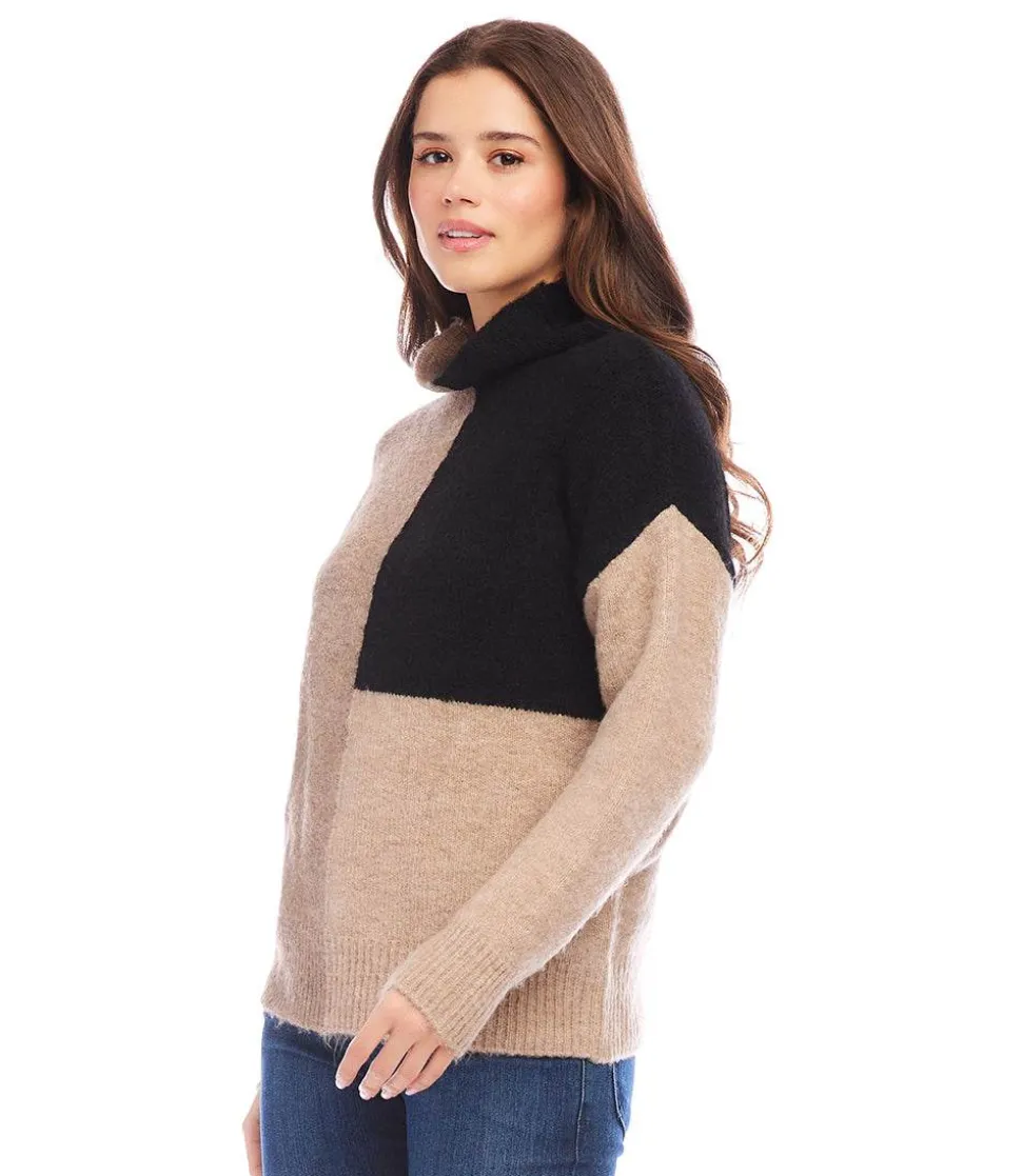 Petite Size Colorblock Sweater