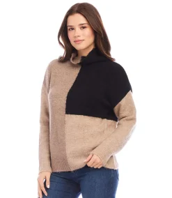 Petite Size Colorblock Sweater