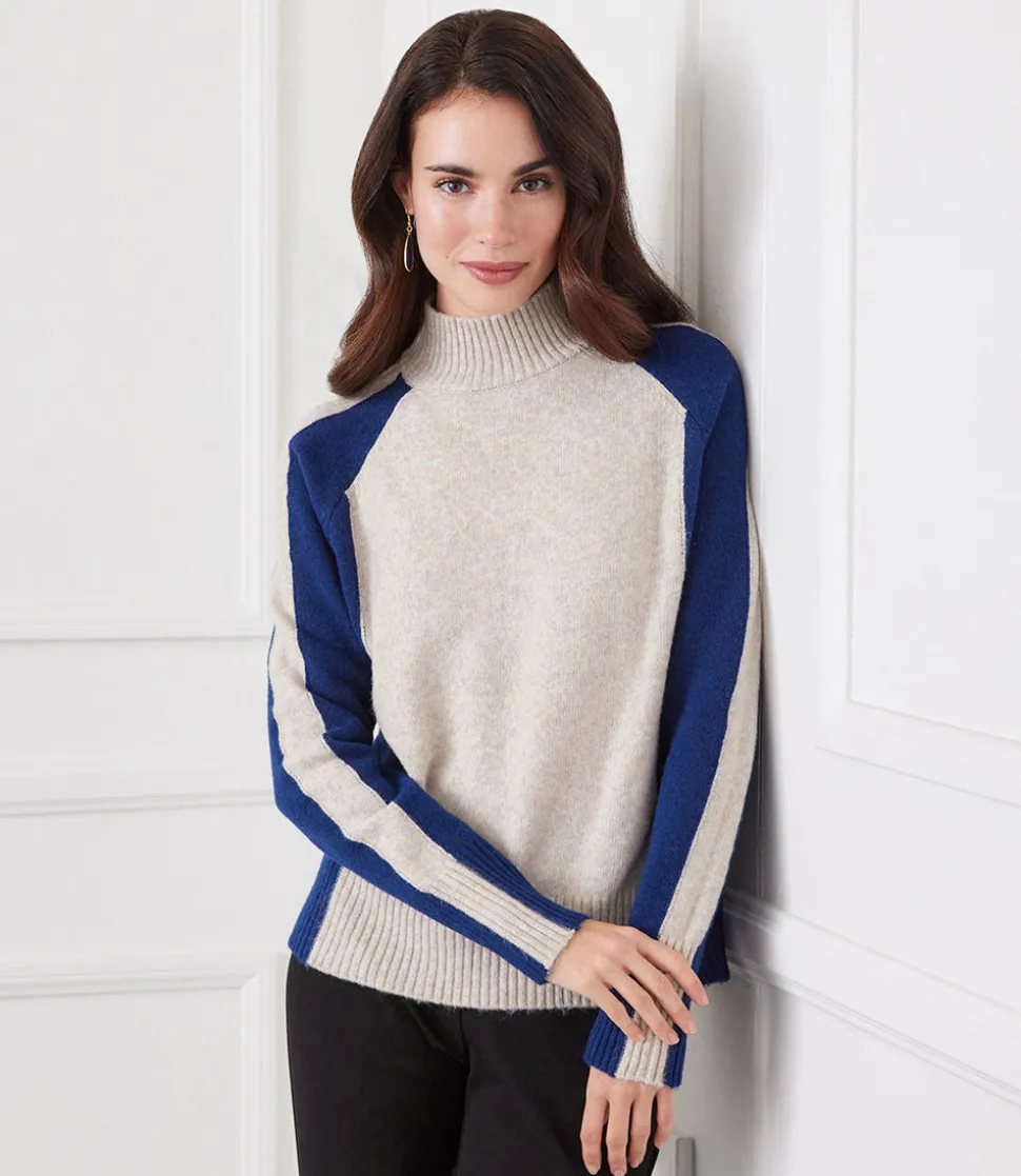 Petite Size Colorblock Sweater