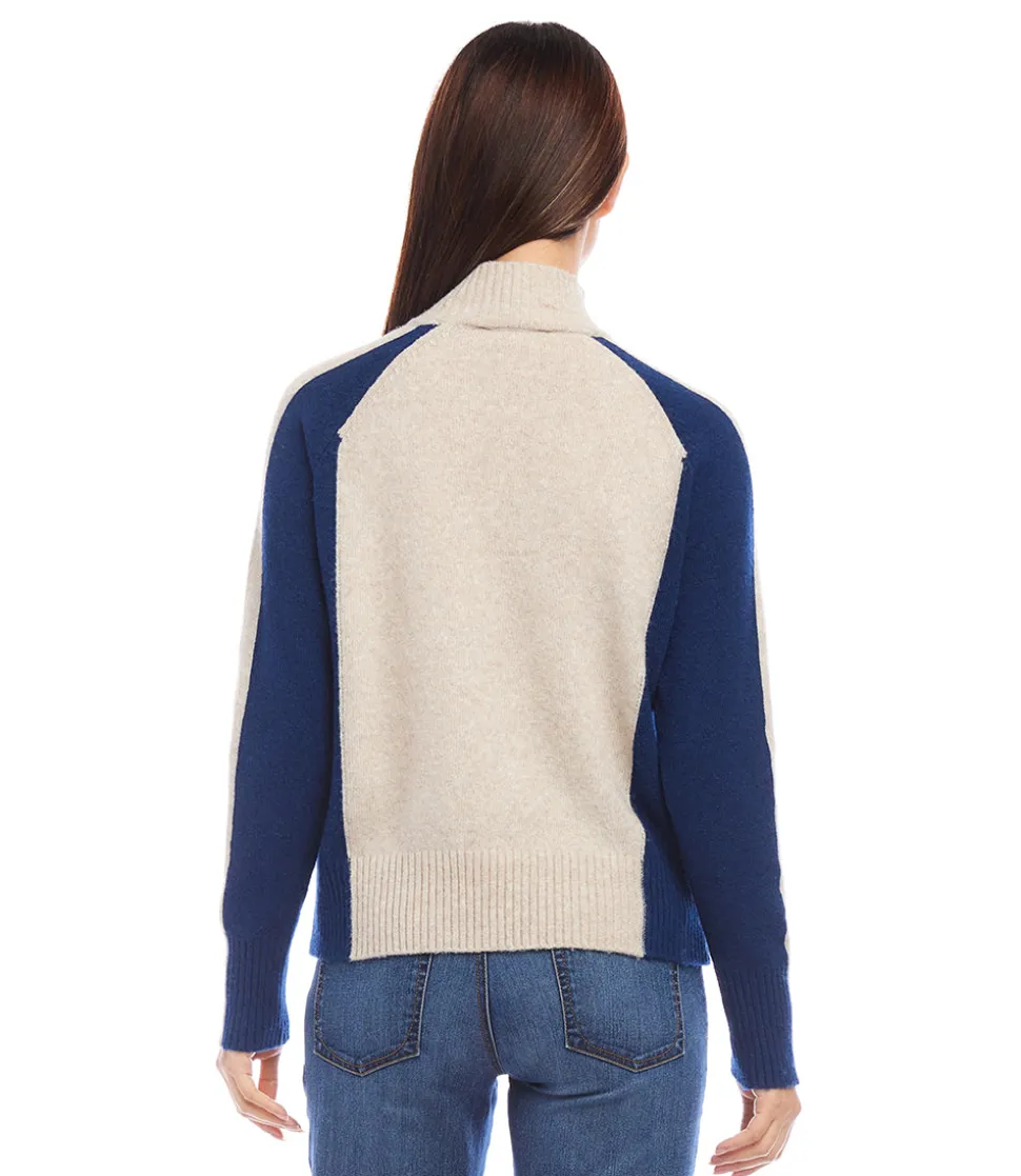 Petite Size Colorblock Sweater