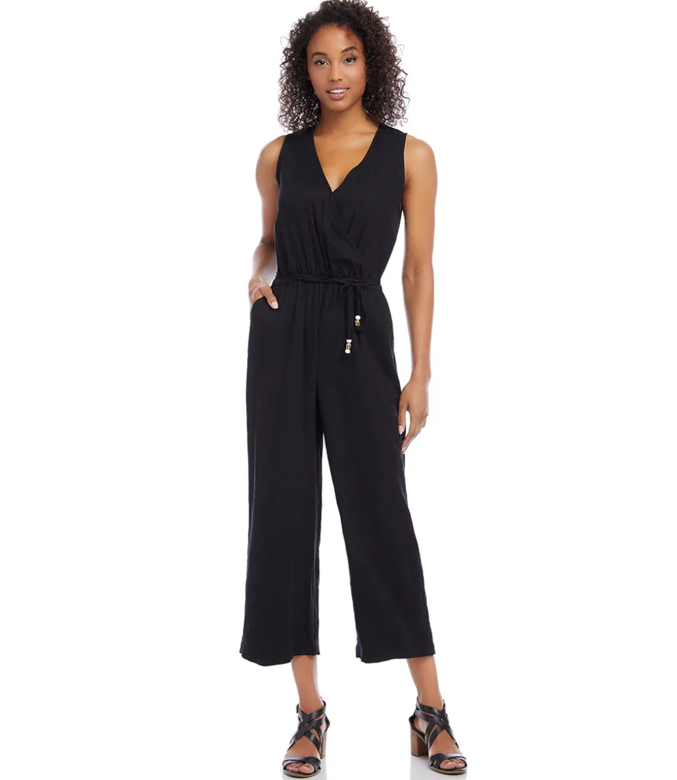 Petite Size Cropped Jumpsuit