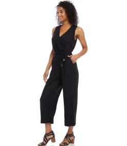 Petite Size Cropped Jumpsuit