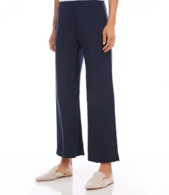 Petite Size Cropped Wide Leg Pants