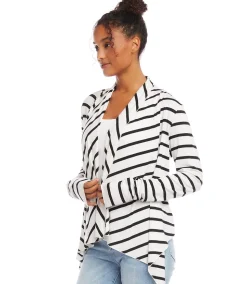 Petite Size Drape Front Cardigan