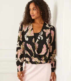 Petite Size Drape Front Top
