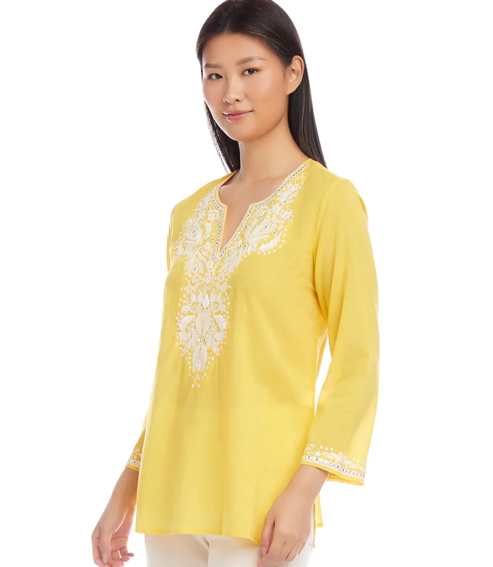 Petite Size Embroidered Tunic