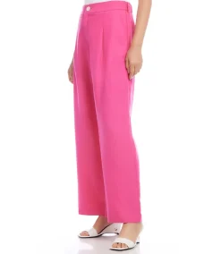 Petite Size High Waist Pleated Pants