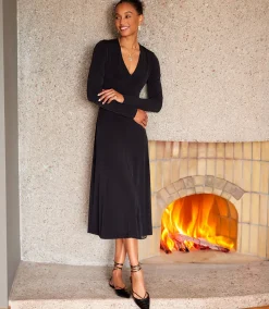Petite Size Kate V-Neck Midi Travel Dress