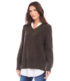 Petite Size Layered Sweater