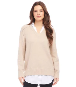 Petite Size Layered Sweater