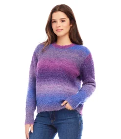 Petite Size Ombre Boucle Sweater