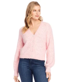 Petite Size Pearl Button Cardigan Sweater