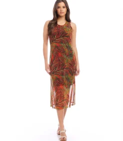 Petite Size Scoop Neck Midi Dress
