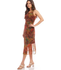 Petite Size Scoop Neck Midi Dress