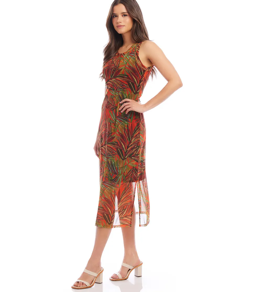Petite Size Scoop Neck Midi Dress
