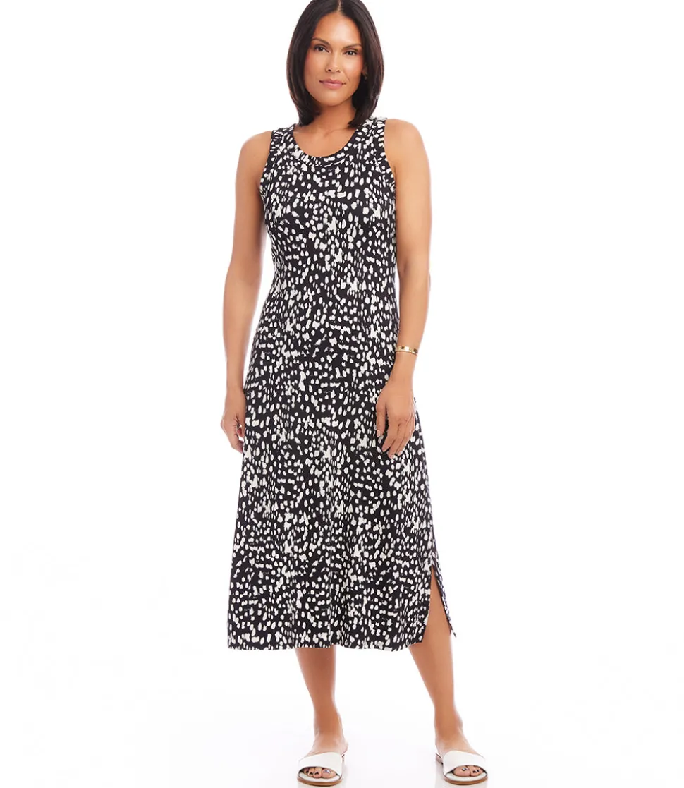 Petite Size Sleeveless Midi Dress