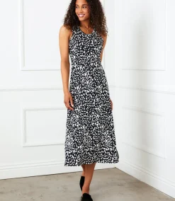 Petite Size Sleeveless Midi Dress