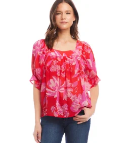Petite Size Square Neck Top