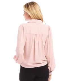 Petite Size Tie Front Top