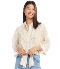 Petite Size Tie-Front Top