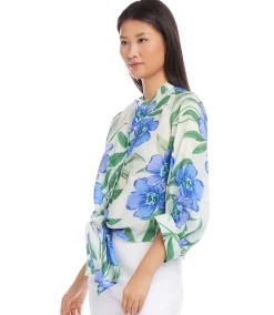 Petite Size Tie-Front Top