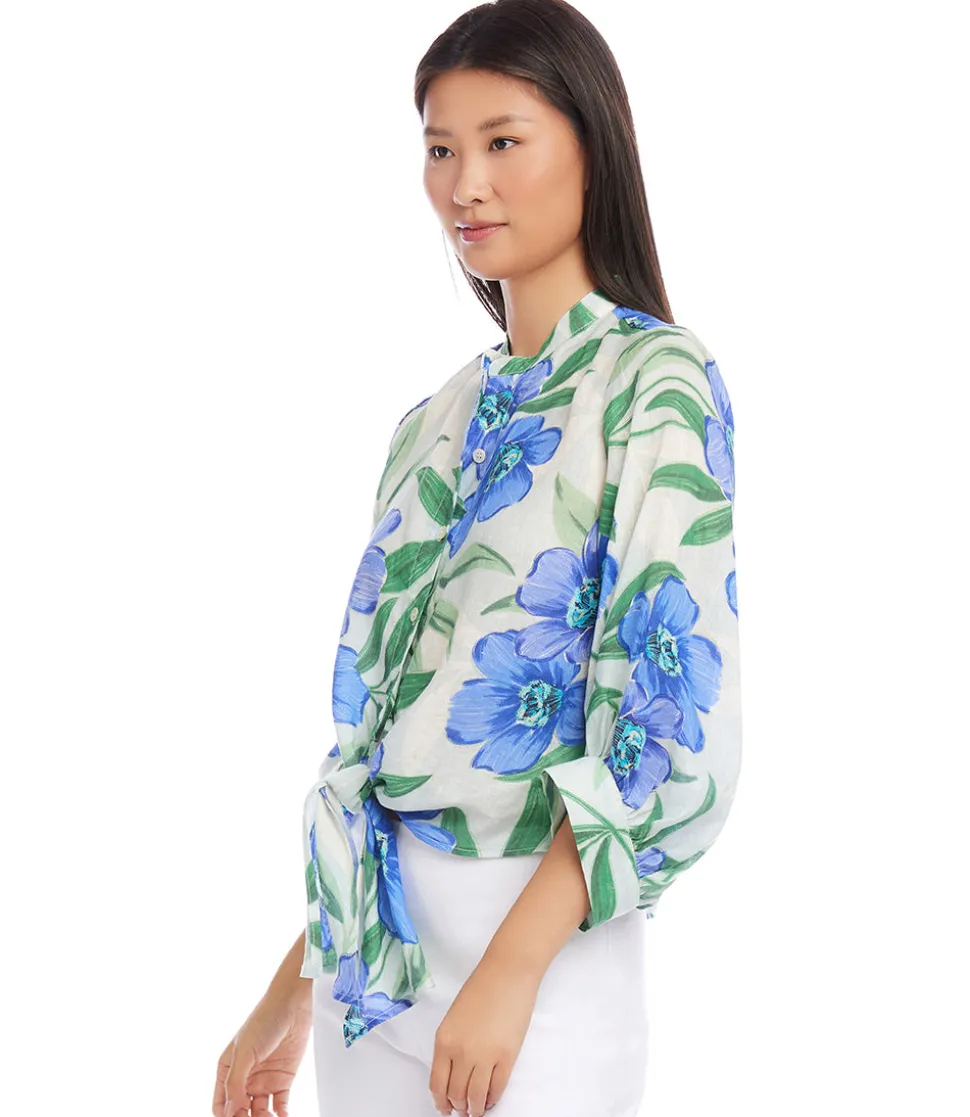 Petite Size Tie-Front Top