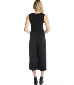 Petite Size Tie-Front Travel Jumpsuit
