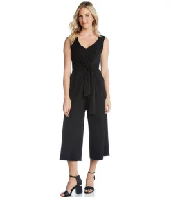 Petite Size Tie-Front Travel Jumpsuit