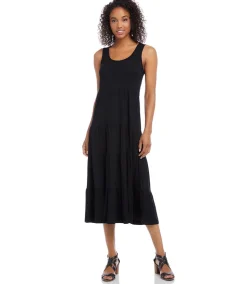 Petite Size Tiered Midi Dress
