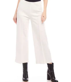 Pintuck Wide Leg Pants