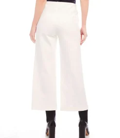 Pintuck Wide Leg Pants