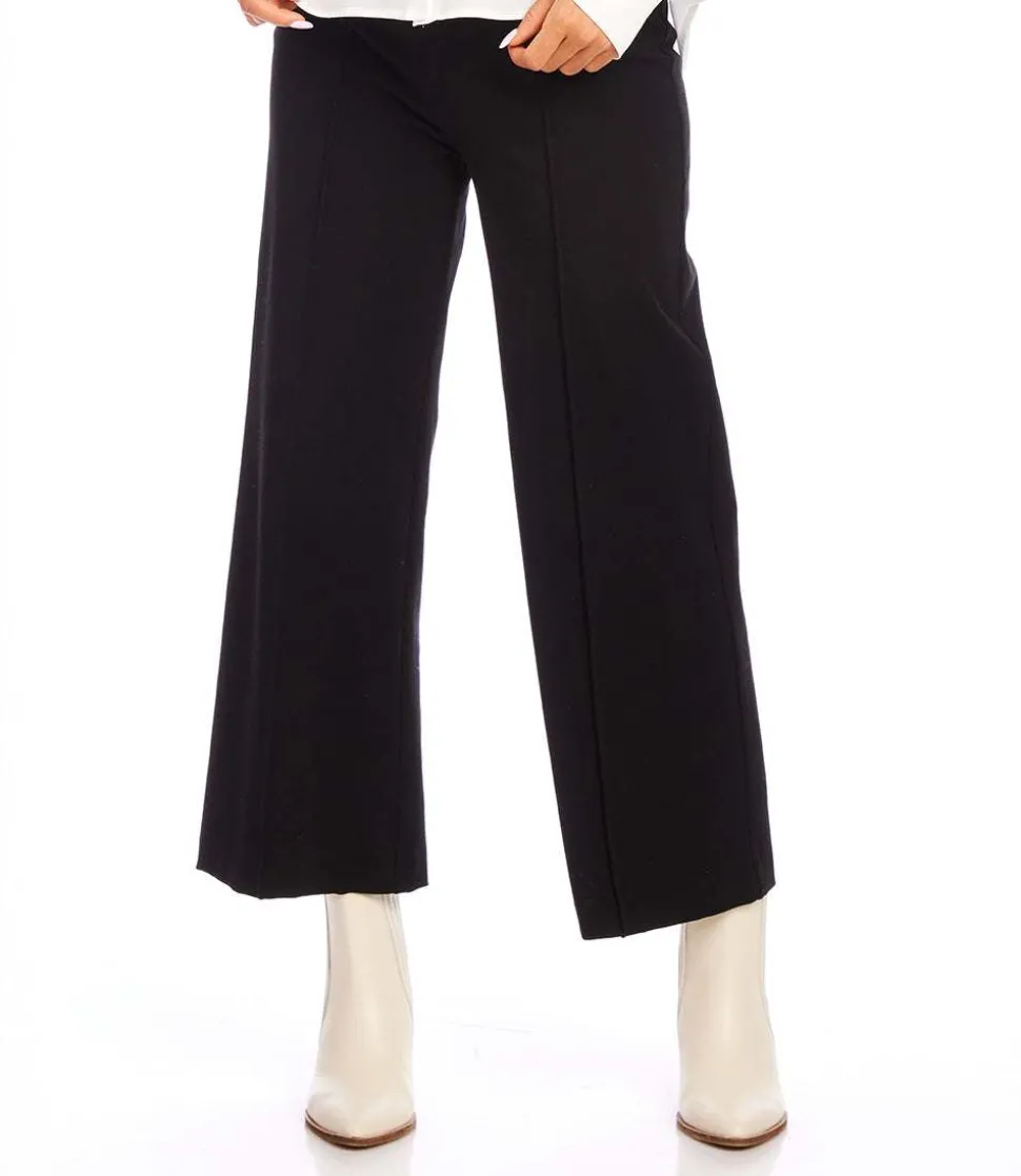 Pintuck Wide Leg Pants