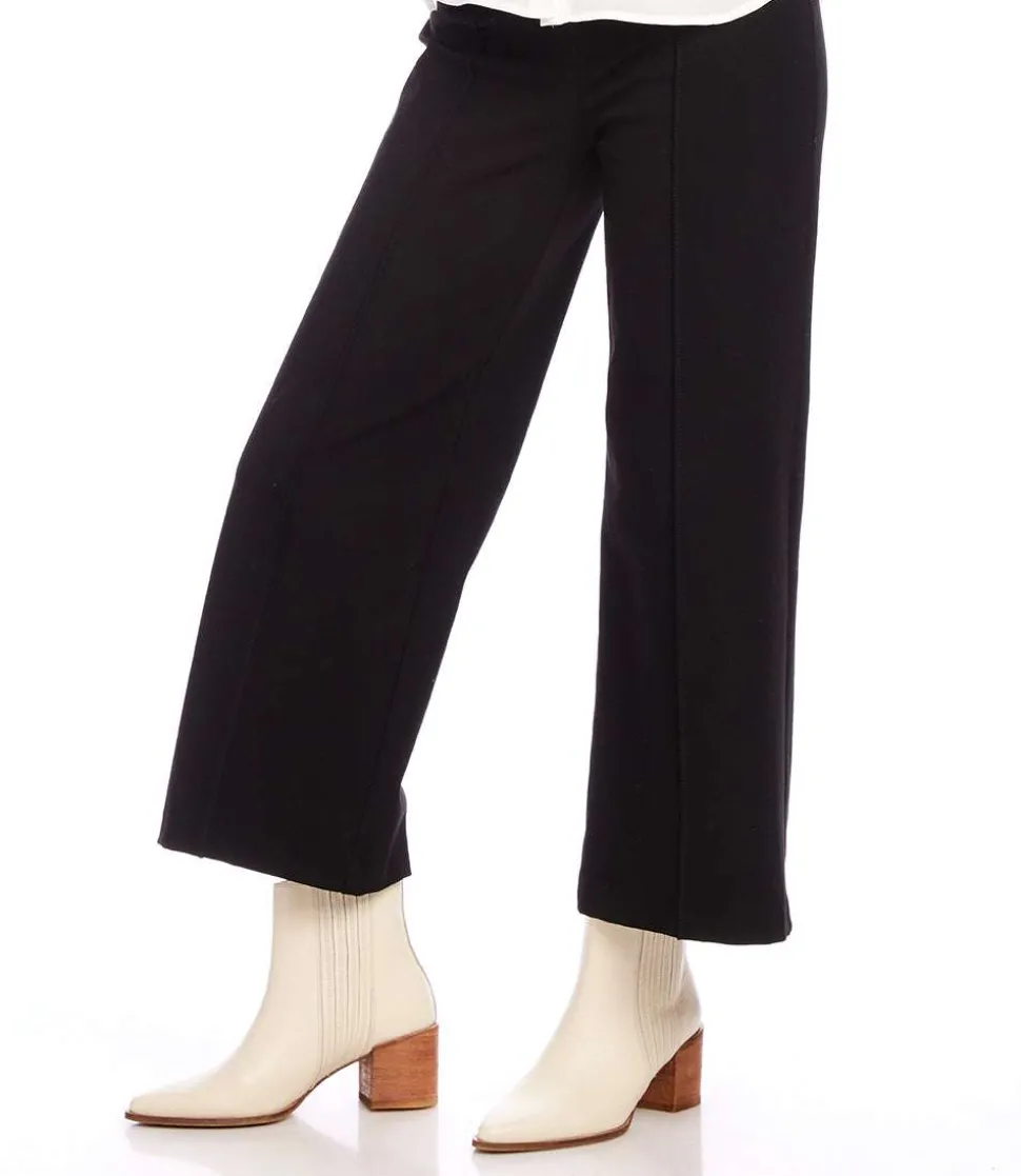 Pintuck Wide Leg Pants