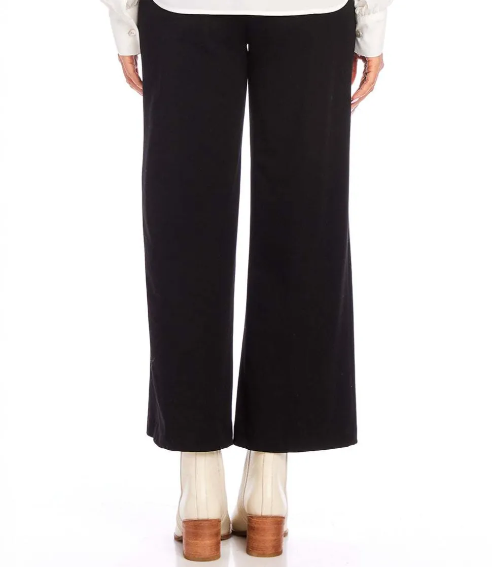 Pintuck Wide Leg Pants