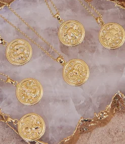 Pisces Coin Necklace