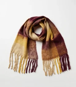 Plaid Fringe Scarf