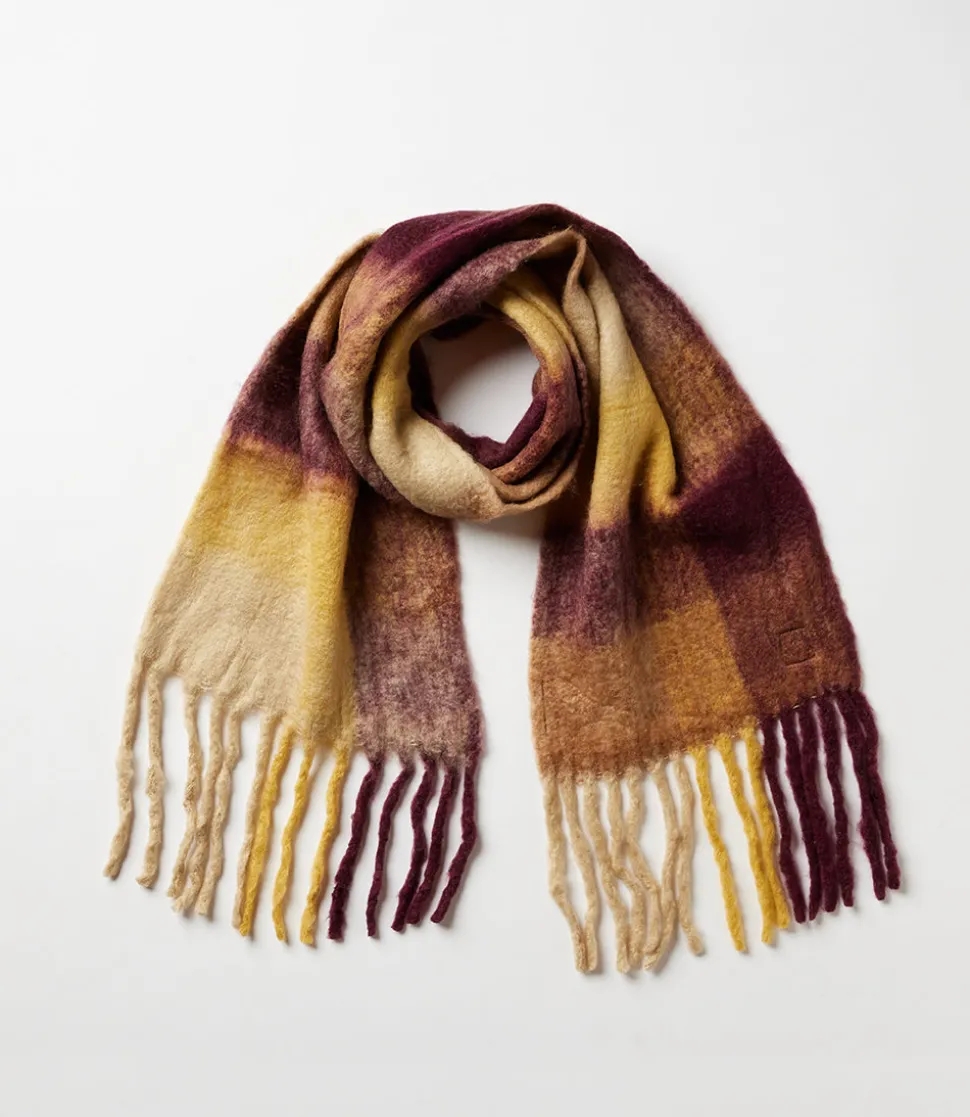 Plaid Fringe Scarf