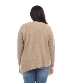 Plus Size Asymmetric Sweater