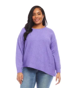 Plus Size Asymmetric Sweater