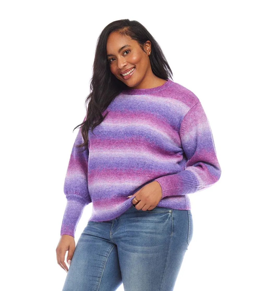 Plus Size Blouson Sleeve Sweater