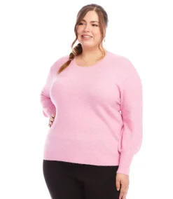 Plus Size Blouson Sleeve Sweater