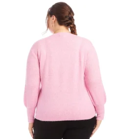 Plus Size Blouson Sleeve Sweater