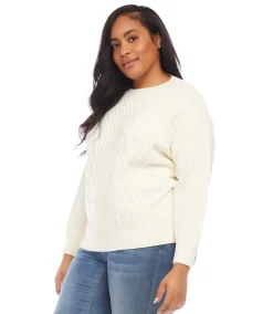 Plus Size Cable Knit Sweater