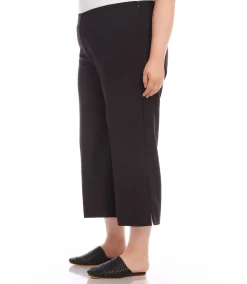 Plus Size Cropped Wide Leg Pants