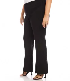 Plus Size Front Slit Pants