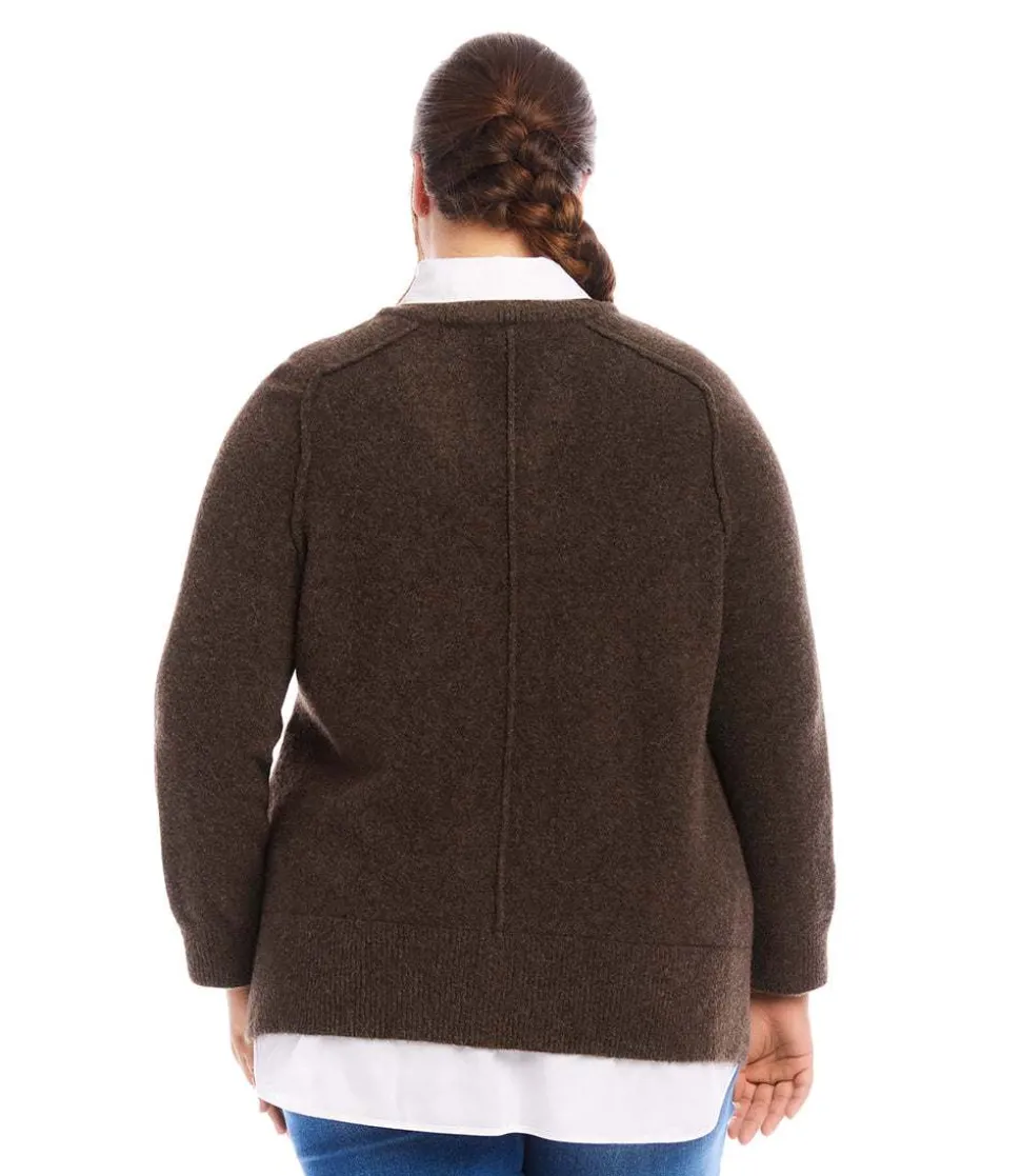 Plus Size Layered Sweater