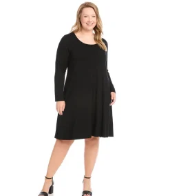 Plus Size Long Sleeve Maggie Dress