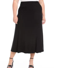 Plus Size Maxi Skirt
