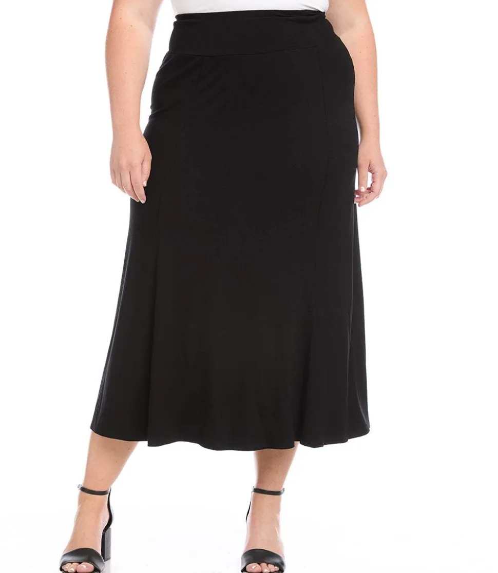 Plus Size Maxi Skirt