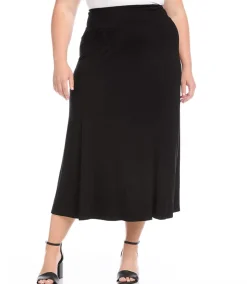 Plus Size Maxi Skirt